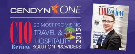 Cendyn/ONE™ named by CIO Review as one of the ‘20 Most Promising Travel & Hospitality Solution Providers’ for 2015