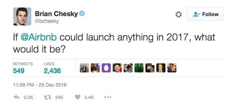 Airbnb's CEO Took to Twitter to Ask His Users for Product Feedback: | By Alex Shashou